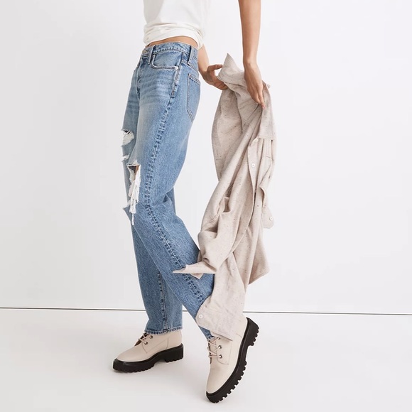 Madewell Dadjean in Amaron Wash: Ripped Edition - Picture 3 of 4
